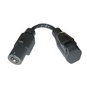 Adaptor 7 Pin To 13 Pin <b>Trailer</b> Connector Plug In ABS Material For Tow Vehicle Wiring - Product Image 2