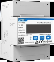 CHINTmonophasé électronique 220V communication domestique DDSU666 guide 380V compteur électrique DT 5(80)A 4P MID avec CE et RS485