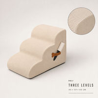Escalier pour animaux de compagnie moderne à trois niveaux, antidérapant, pour canapé, tapis d'escalade pour chiens et chats d'intérieur