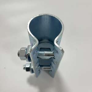 ข้อต่อเหล็กชุบสังกะสีแบบตีขึ้นรูป Q235 สำหรับงานก่อสร้างแบบหมุนได้และแบบตายตัว อุปกรณ์ประกอบบันไดและแผ่นพื้นนั่งทำงานบนนั่งร้าน  ตัวหนีบแบบปลอก - Product Image 2