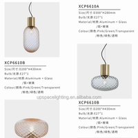 Lampe suspendue en verre LED moderne décorative pour la maison, style décoratif vintage, pour utilisation en hôtel, AC 110V-240V