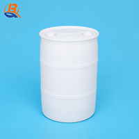 Tambor de Plástico HDPE de Alta Pureza de 200L para Cuarto Limpio, Barril Químico de Doble Capa para Productos Químicos y Reactivos Electrónicos y de Semiconductores