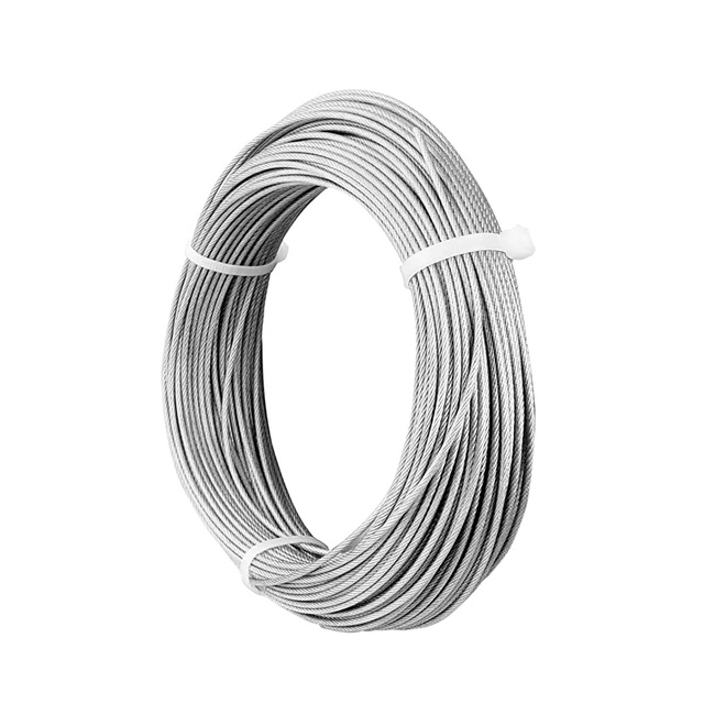 7X7 Galvanized or 304/316 Stainless Steel Aircraft Wire Rope Cable for Deck Cable Railing Kits