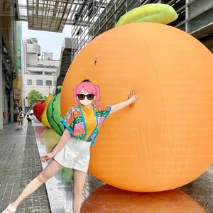 Figurine de fruit gonflable géante de 3 m en forme d'orange surdimensionnée pour exposition agricole/promotion de marque/festival - Product Image 3