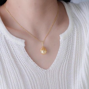 31300 DIY <b>Pearl</b> Accessories S925 Silver Pendant with 11-13mm Beads Rhodium Plated Empty Stand Simple <b>Necklace</b> <b>Gold</b> Main Material - Product Image 3