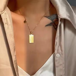 Collier en gros personnalisé étanche en acier inoxydable plaqué or 18 carats signe du zodiaque <span class=keywords><strong>astrologie</strong></span> Tarot Aard pendentif 12 signes du zodiaque - Product Image 6