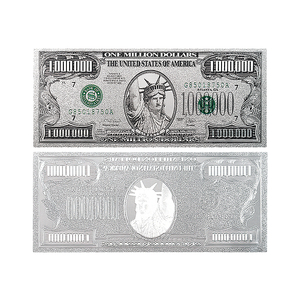 Billete <span class=keywords><strong>de</strong></span> 1 Millón <span class=keywords><strong>de</strong></span> Dólares Estadounidenses con <span class=keywords><strong>la</strong></span> <span class=keywords><strong>Estatua</strong></span> <span class=keywords><strong>de</strong></span> <span class=keywords><strong>la</strong></span> <span class=keywords><strong>Libertad</strong></span> en Lámina <span class=keywords><strong>de</strong></span> Oro, 15.5x6.5cm, Doble Cara, para Colección - Product Image 5
