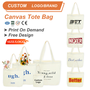 Wanli bán buôn có thể in bao bì nhỏ lớn bông vải Tote Túi tùy chỉnh vải tote túi với tùy chỉnh in logo - Product Image 2