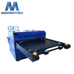 Microtec mesin pres panas otomatis Format besar untuk pakaian pertumbuhan industri cetak