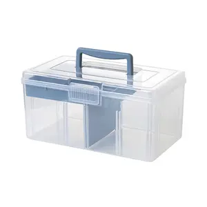 Erste-Hilfe-Box Kunststoff behälter Lagerung mit Griff und Tablett Notfall Organizer Container Box Tragbare medizinische Aufbewahrung sbox