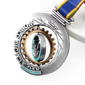 Manufacturer Design Modern Traditional Cycling Sports Award 3D Race Car Metal Medals Custom Gravure Printing Finisher for