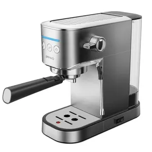 Small Capacity Household Digital Button Control 20 Bar Ground Coffee Brewing Easy Cleaning Mini Espresso Coffee Maker