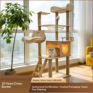 <span class=keywords><strong>Arbre</strong></span> <span class=keywords><strong>à</strong></span> <span class=keywords><strong>chat</strong></span> Y-35, best-seller, avec capsule spatiale extra-large, lit pour <span class=keywords><strong>chat</strong></span>, berceau, plateforme de saut, échelle et griffoir - Product Image 2