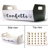 Lot de cônes à confettis en papier kraft brun, écologiques, pour mariages, anniversaires, fêtes, décorations, accessoires, plateau, support, boîte