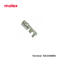 Connecteur de borne à sertir femelle fil à fil Molex série 501334, pas de 1,0 mm, 5013340000, alliage de cuivre, 3A 250V