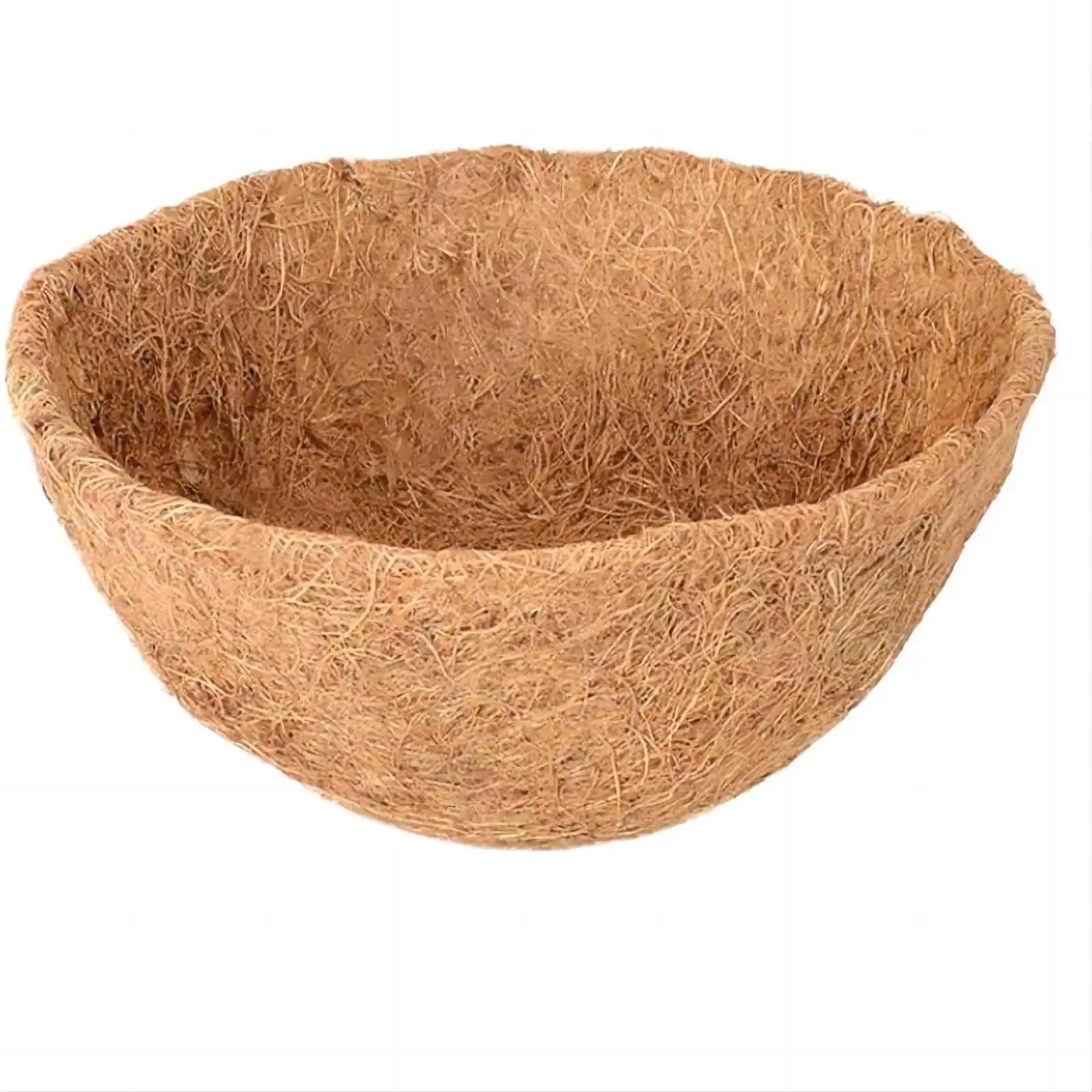 Round coconut bran basket lining,Custom-sized coconut liner for flowerpots,Coconut fiber flowerpot lining