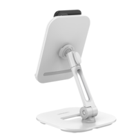 Support de tablette PC ergonomique réglable en alliage d'aluminium à rotation à 360 degrés, support de téléphone et de tablette, accessoires de bureau pliables