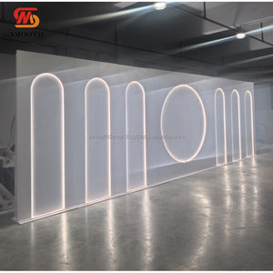 SMOOTH Wedding Backdrops Arch Photography Backdrop Led <b>Light</b> White Stage Square Acrylic Backdrop - Product Image 6