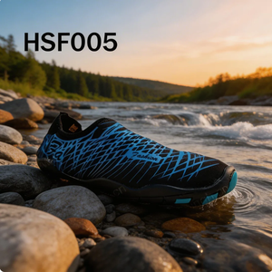 HY, Zapatos de Agua para Rescate Acuático, Fáciles de Usar, de Secado Rápido, para Actividades de Navegación, Fáciles de Poner y Quitar, Negros y Azules, Zapatos de Surf HSF006 - Product Image 6