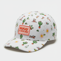 Nouveau design personnalisé, casquette de baseball à impression numérique pour enfants, logo brodé, casquette de relance pour bébé, casquette de baseball entièrement imprimée pour bébé