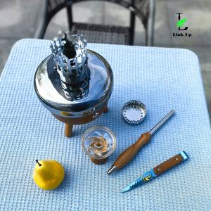 Cachimba de cristal de madera de alta calidad espacio árabe X1 conjunto completo luz Led regalo viaje fiesta al aire libre Camping humo Shisha Chicha - Product Image 6