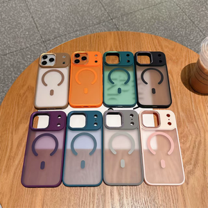 เคสโทรศัพท์แบบแม่เหล็กใสกึ่งด้าน รุ่น Skin Feel สำหรับ iPhone 17 16 15 Pro Max ฝาหลังแบบด้าน - Product Image 1