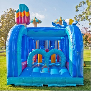 Super Castillo Inflable de 45 pies con Piscina, Obstáculos, Tobogán Acuático de Doble Carril, Certificado CE, Fácil de Instalar, para Alquiler <span class=keywords><strong>en</strong></span> Juegos Acuáticos de <span class=keywords><strong>Verano</strong></span> - Product Image 4