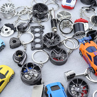 Vente en gros d'accessoires de moto personnalisés de haute qualité, vintage et créatifs, porte-clés en alliage de zinc léger
