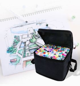 Professional High Quality Painting Tools Art Major Drawing Use 24/48/72/120 Colors Dual Tip Marker <b>Pen</b> Set with Cloth Bag - Product Image 3