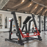 Smith High-End Medium Loader Steel Extreme Rowing Machine Trainer : Équipement d'entraînement de force efficace pour les exercices de pectoraux en position assise
