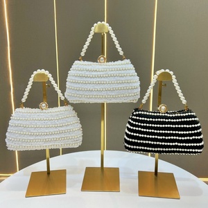 fashion Rhinestones Pearl <b>Wedding</b> <b>Clutch</b> Evening Basg Chain Messenger Bag luxury Designer women's tote bag handbag for women - Product Image 4