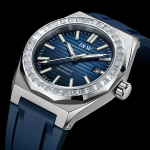 Haute qualité <span class=keywords><strong>Jacob</strong></span> hommes mouvement automatique <span class=keywords><strong>montre</strong></span>-bracelet mécanique classique Design décontracté caoutchouc à la mode Sport Style - Product Image 2