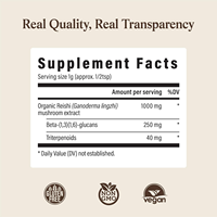 Poudre soluble de champignon Reishi pur naturel, marque privée OEM, polysaccharides de Ganoderma, stimule le système immunitaire, favorise le sommeil, antioxydant