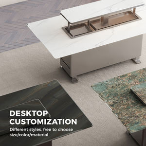 Nouveau design de <span class=keywords><strong>table</strong></span> intelligente en pierre de <span class=keywords><strong>marbre</strong></span> et de verre <span class=keywords><strong>table</strong></span> de glace réfrigérée moderne et réglable meubles de maison <span class=keywords><strong>table</strong></span> de salon et de salle à manger - Product Image 4