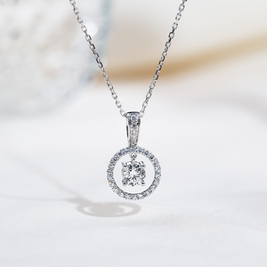 Collier tennis pour femme Messi Jewelry Customized MSN-994, diamant blanc rond de 9 carats cultivé en laboratoire, modèle tendance. - Product Image 1