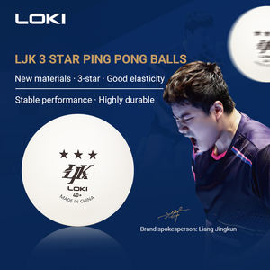 Loki LJK Series Venta al por mayor Tenis <span class=keywords><strong>de</strong></span> mesa Más redondeado 40 + mm Avanzado 6 piezas <span class=keywords><strong>Paquete</strong></span> 3 Star Pingpong Ball - Product Image 2