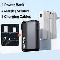 Power Bank Mini Portabel 20000mAh Pengisian Cepat Adaptor Perjalanan Mobile dengan Ukuran Sendiri Grosir Power Bank dengan Stopkontak AC untuk PC