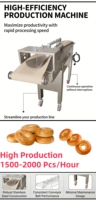 Machine à rouler la pâte à pain industrielle automatique, formeur de beignets, façonneuse de rouleaux, équipement de fabrication de bagels à vendre