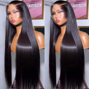 Perruques Lace HD 30 et 40 pouces, lisses comme des baguettes, sans colle, en cheveux vietnamiens, pré-épilées, en cheveux humains naturels bruts, Lace Front - Product Image 3