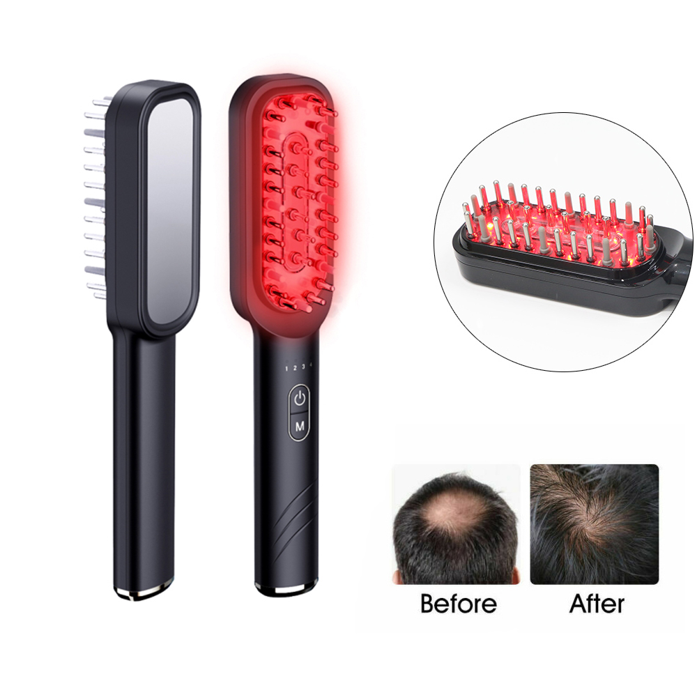 LED Therapy Hair Loss Treatment Comb Electric Head Scalp Massage Oil Brush Hair Growth Comb Device Electric Hair Growth Massager