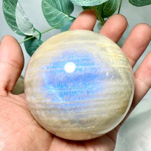 Esfera de Piedra Lunar Azul de Estilo Bohemio de Alta Calidad al por Mayor, Cristal Natural para Decoración del Hogar Única y Regalos Navideños - Product Image 5