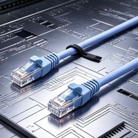 Cable de Conexión para Exteriores Cat6 UTP RJ45, Cable Ethernet de 24 AWG con Revestimiento de PE, 10 m, 20 m, 30 m, 40 m, 50 m, para Pared Exterior, Jardín, Fábrica, Almacén