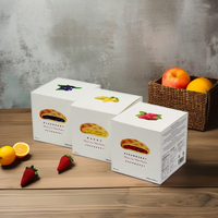 Boîte en papier kraft de conception moderne boîte cadeau de cuisson de gâteau personnalisée avec impression UV blanche emballage alimentaire personnalisé production de logo
