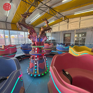 Manèges de parc d'attractions extérieur avec train de course sur circuit circulaire et balles pulvérisatrices, pour parcs à thème - Fourniture directe usine - Product Image 3