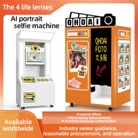 Cabina de Fotos Instantánea de Diseño Coreano, Máquina de Impresión de Fotos de Autoservicio, Cabina Fotográfica