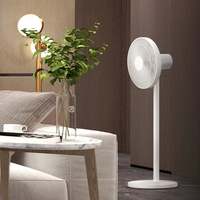 Ventilador de Pedestal Inteligente Mi Smart Standing Pedestal Fan 2 Lite, de Plástico, con Control por Voz Mediante Aplicación, 18W, Clase A+, Eficiencia Energética, Altura Ajustable, Cuatro Velocidades