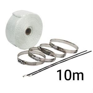 Moro branco laranja escapamento rolo de calor, preto fita térmica + braçadeira entrega 10 m - Product Image 5