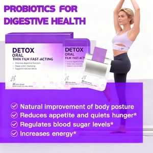 Tiras Orales de Disolución Rápida para una Piel y Cabello Saludables, Suplemento Vitamínico Biótico Detox para Adultos, Tiras Adelgazantes - Product Image 4