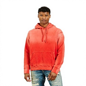 Custom Vintage Winter Oversized Fleece Puff Printing Acid Wash Heavy Weight Hoodies and <b>Sweatshirts</b> for <b>Men</b> - Product Image 1