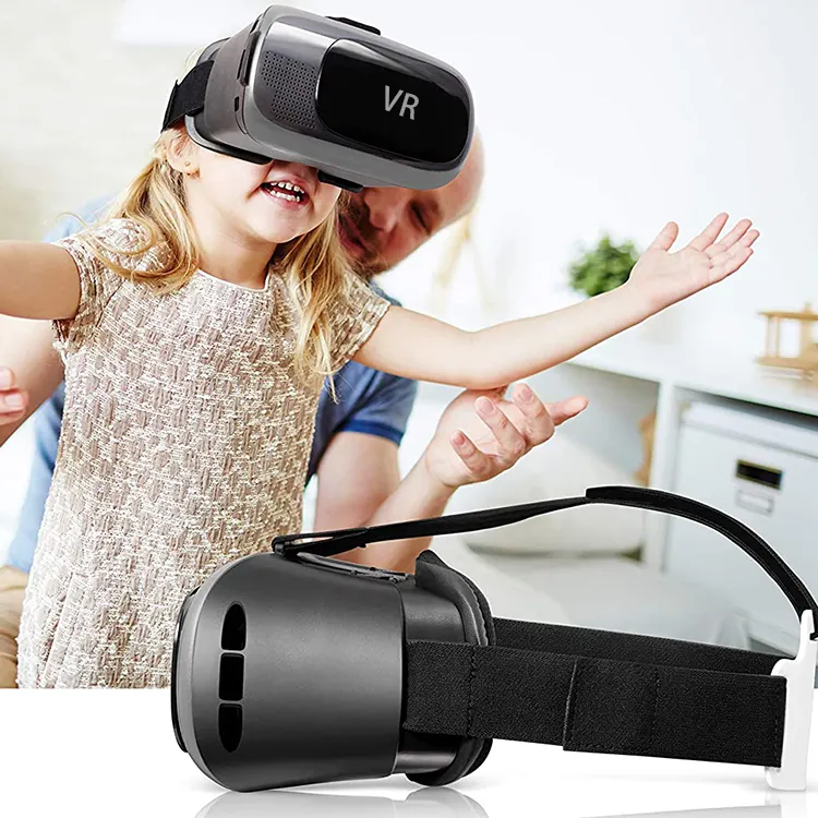 Best selling 2021 vr headset box 3d vr 2.0 vr óculos para jogos e filmes com novo material PP